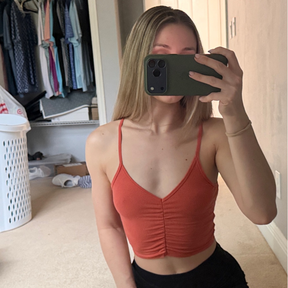 Full Tilt Rust Crop Top